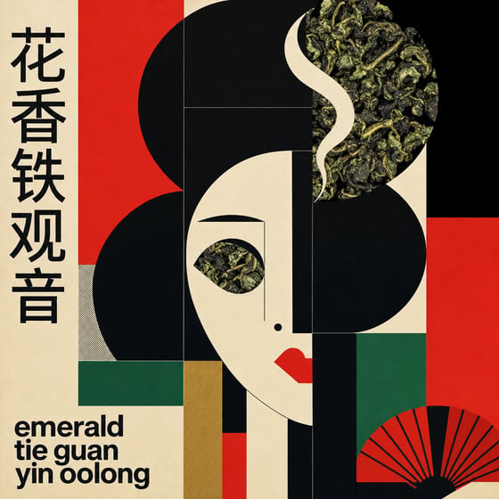 Floral Tie Guan Yin